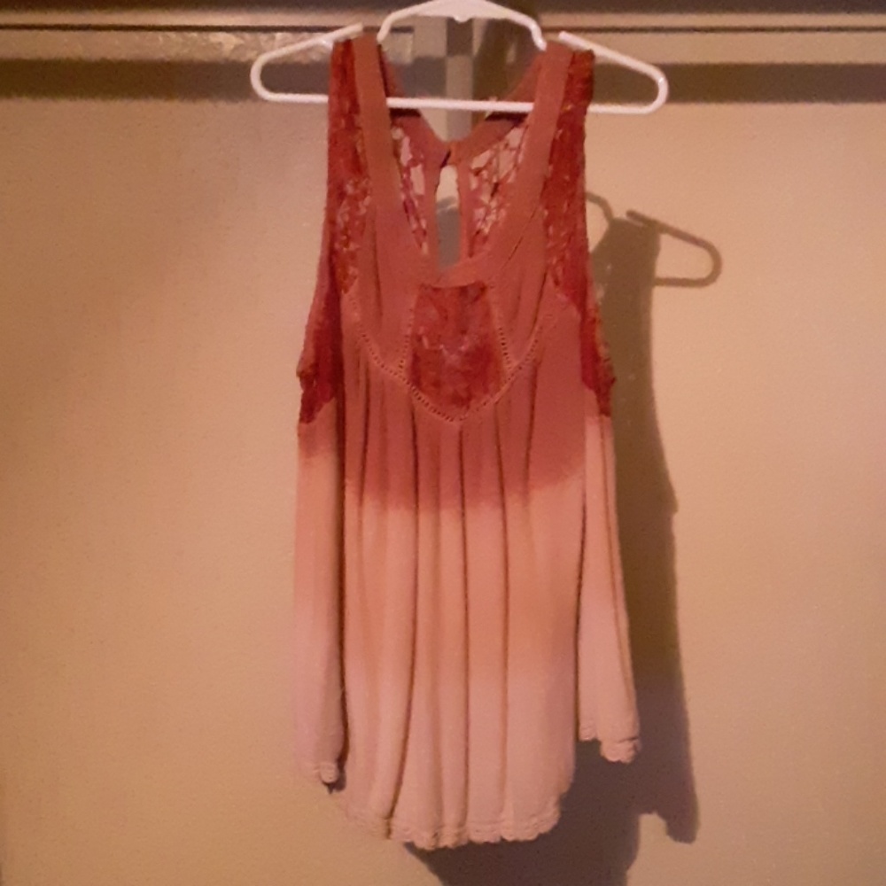 Forever 21 ombre pink top